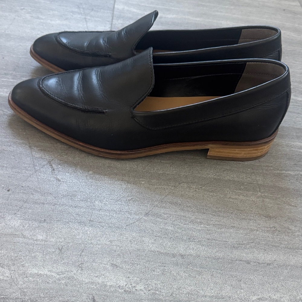 Everlane Classic Black Leather Loafers